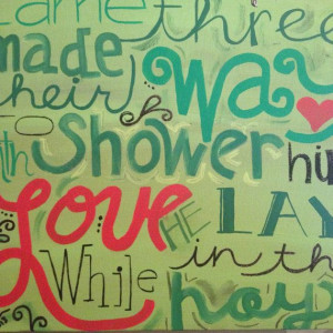 Dave Matthews Band Christmas Song quote painting 