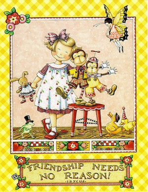 ... NOTE CARDS FRIENDSHIP NEEDS NO REASON MONKEY FAIRY MOTHER'S DAY