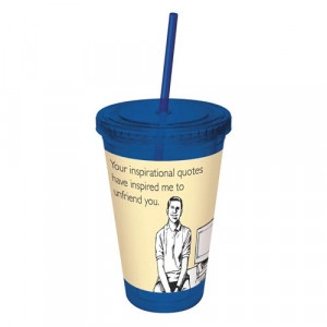 Someecards Inspirational Quotes Blue Travel Cup
