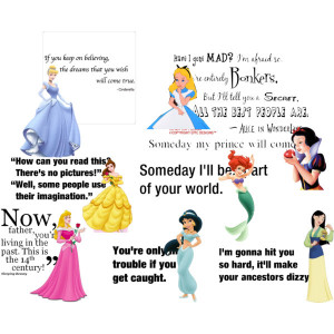 Disney Quotes Collage