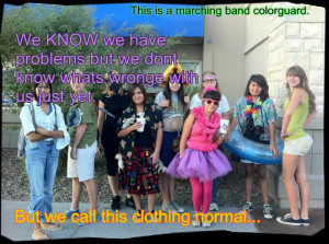 Marching Band Colorguar