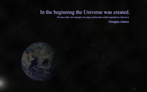 quotes douglas adams earth the hitchhikers guide to the galaxy ...