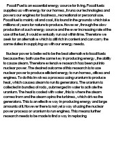 essay on alternative to fossil fuels (nuclear energy)