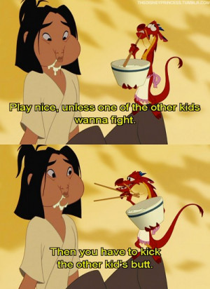 Disney Princess Mulan and Mushu