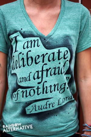 White Tee SALE Audre Lorde Author Poet feminist lesbian pride quote ...