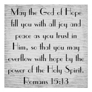 Power of the Holy Spirit bible verse poster