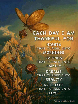 Being thankful...