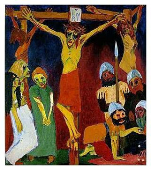 EMILE NOLDE (1867-1956) 'Crucifixion', 1912 (oil on canvas ...