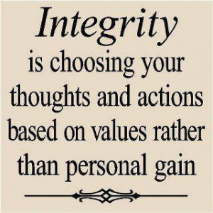 Quotes About Integrity And Ethics. QuotesGram