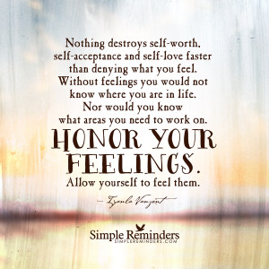 Honor your feelings by Iyanla Vanzant