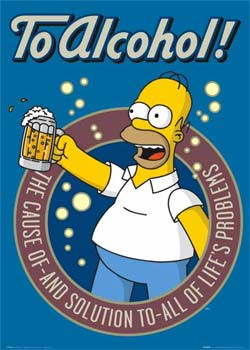 Drinking. Homer's toast after Springfield lifts its ban on prohibition ...