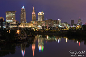 Cleveland Skyline at Night