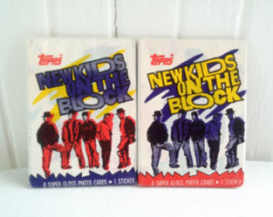 New Kids on the Block - Trading Car ds - Unopened Package 1989 ...