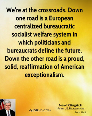 We're at the crossroads. Down one road is a European centralized ...