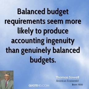 Balanced budget requirements seem more likely to produce accounting ...
