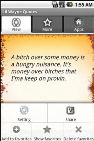 View bigger - Lil Wayne Quotes for Android screenshot
