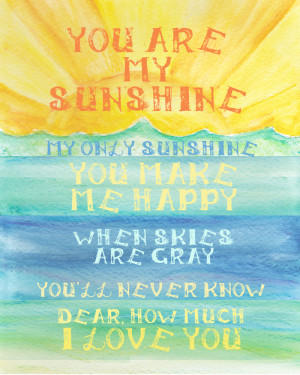Inspirational Quote and Sunshine Art Print