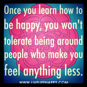 learn how to be happy