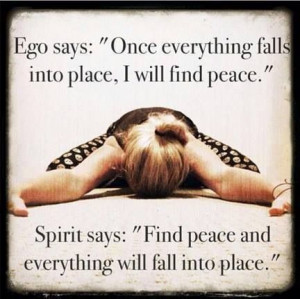 ego says and spirit says