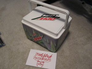 Diet Mountain Dew Labs Edition Cooler + Basketball Jersey