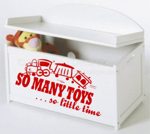 ... toy box wall quote wall art vinyl lettering vinyl wall quote So Many