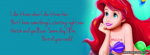 The Little Mermaid Facebook Cover Quotes