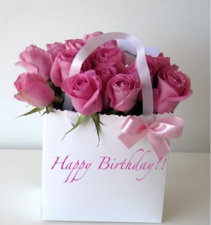 Latest Collection of Happy Birthday Wishes with Pink Rose