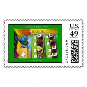 Sushi Bar Exam Real U.S. Funny Postage Stamps Postage Stamp