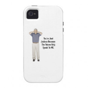 The Voices - Funny Sayings Quotes Case-Mate iPhone 4 Case