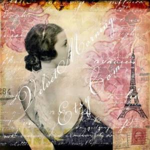 Vintage portraits + mixed media collages = UH-MA-ZING. I'm loving the ...