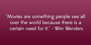 Wim Wenders Quote