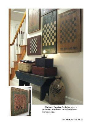 Primitive Gameboards~ just like the Checker board my grandfather made ...