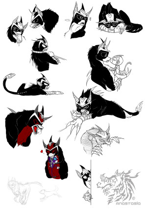 Werewolf Razor Doodles Anastas