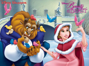 Dibujos de la bella y la bestia en navidad, navidad la Bella y la ...