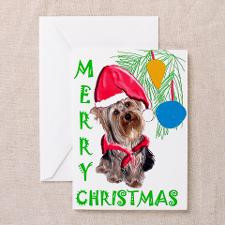 yorkie Christmas Greeting Cards (Pk of 10) for