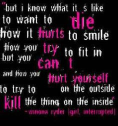 great quote, great movie. Girl interrupted - borderline personality ...