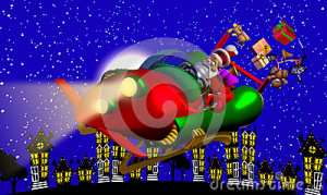 Santa Claus Funnies Rocket