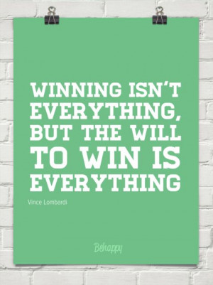 Liked these famous Vince Lombardi quotes about winning ? Then share ...
