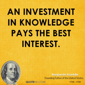 Benjamin Franklin Education Quotes