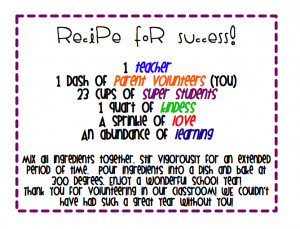 Parent Volunteer Gift Ideas to say thanks!