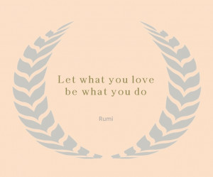 Inspirational quote from Rumi follow your heart never give up on your ...