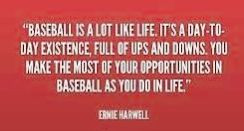Famed Detroit Tiger's announcer, Ernie Harwell quote in baseball