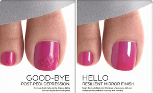No more smudged toes! No waiting to put on shoes or sandals!