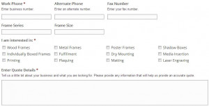 Bulk Picture Frames and Custom Framing Quotes