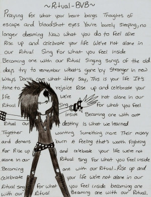 Black Veil Brides Lyrics Quotes Ritual bvb by violetthepanther