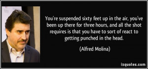 You're suspended sixty feet up in the air, you've been up there for ...