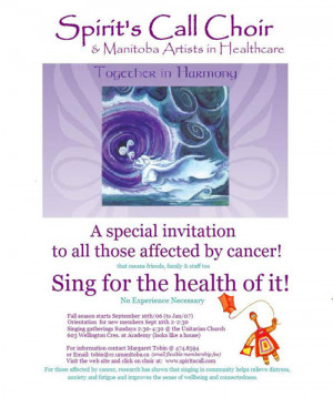 Spirit's Call Choir & Manitoba Artists in Healthcare - Together in ...