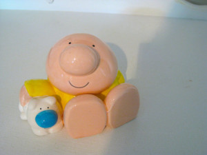 Cartoon Character Ziggy and Fuzz Earthenware Trinket Box-1982-Vintage ...