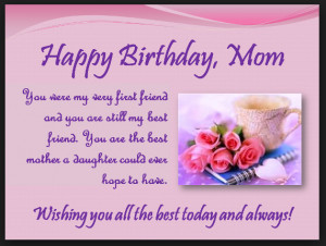 Heart Touching 107 Happy Birthday MOM Quotes from Daughter & Son - To ...