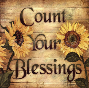 Sunflower decorating | Count Your Blessings wall decor at ...